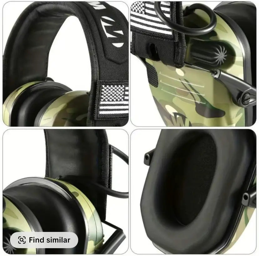 Electronic Hearing Protector, Noise Reduction Earmuffs, Head Mounted Wired Earmuffs, Hearing Protection-Earphone for Shooting, Hunting,Outdoor Activities,Thanksgiving Day Gifts, Christmas Gifts.