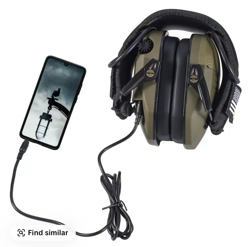 Electronic Hearing Protector, Noise Reduction Earmuffs, Head Mounted Wired Earmuffs, Hearing Protection-Earphone for Shooting, Hunting,Outdoor Activities,Thanksgiving Day Gifts, Christmas Gifts.